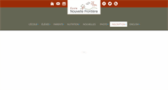 Desktop Screenshot of nouvellefrontiere.csno.ab.ca